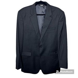 Jos A Bank Men’s Dark Gray 100% Wool 2 Button Jacket Blazer Sports Coat Sz 42L